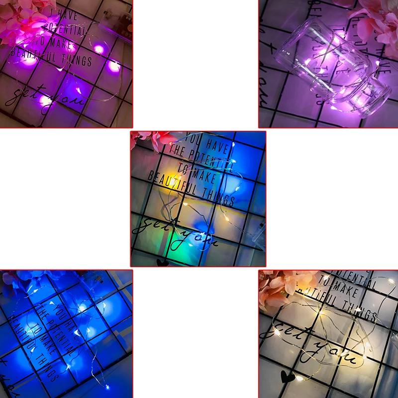 1/12 Dollhouse Miniature A String Of Multicoloured Plastic Christmas