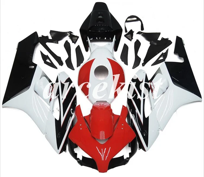 

4Gifts New ABS Injection Mold Full Fairing Kit Body set fit for HONDA CBR1000RR 1000RR 2004 2005 04 05 Custom red white