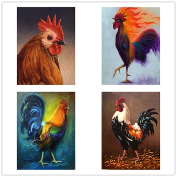 

Beautiful Cock Farm Diamond Painting 5D Diy Full Drill Square/round Resin Rhinestone Diamond Embroidery CRoss Stitch Home Decor