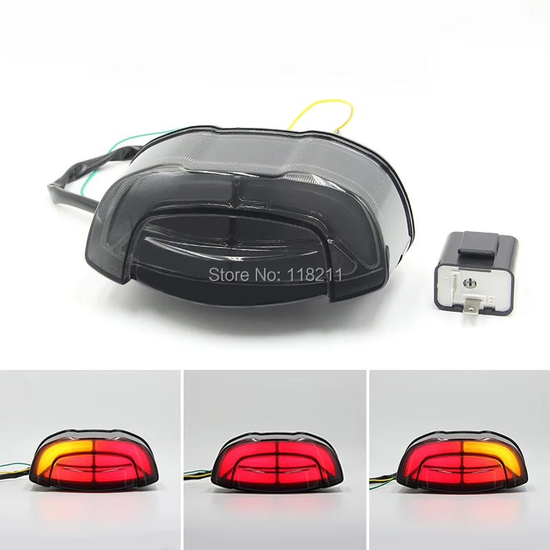 

Motorcycle Rear Tail Light LED Brake Light Turn Signal Flashing lights for Honda CB650R CB300R