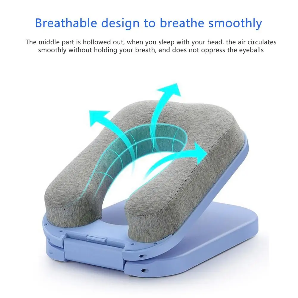 Memory Foam Travel Home Office Nap sleepd Foldable Desktop Face Cushion