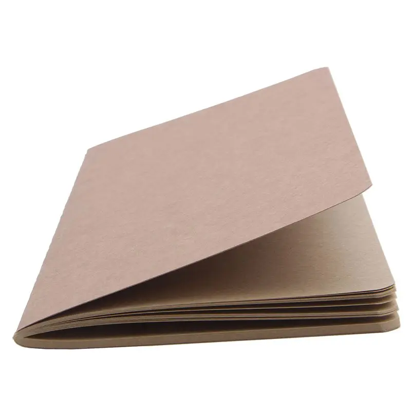 Kraft paper Notebook Blank Notepad Book Vintage Soft Copybook Daily Memos 210*110mm Brown Kraft paper Notebook Blank Notepad Book Vintage Soft Copybook Daily Memos 210*110mm Brown