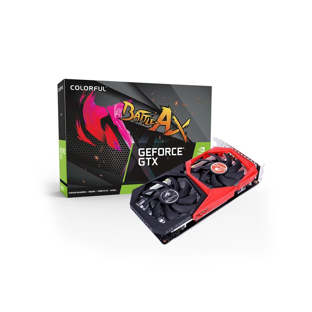 Красочная графическая карта GeForce GTX 1650 NB 4G GDDR5 4G DP+ HDMI+ DVI видео выход игровая графическая карта