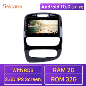 

Seicane 2G+32G Android 10.0 Car Unit Player 9 inch HD Touchscreen GPS Navi For 2017 Renault Clio Car Radio support Carplay OBD2