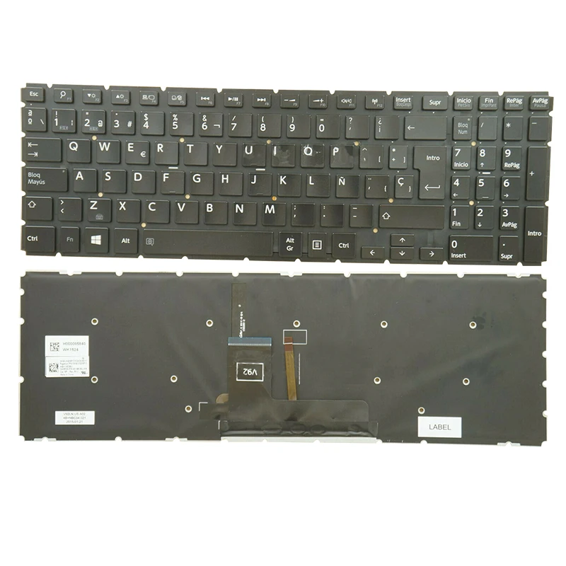 

GZEELE SP новая клавиатура с подсветкой для Toshiba S50-C S50D-C S50T-C S55-C S55D-C S55T-C с подсветкой без рамки испанский ноутбука