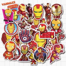 VANMAXX, 35 шт., наклейки Ironman Marvel, супергерои, граффити, водостойкие, ПВХ, наклейка на шлем для ноутбука, велосипед, багаж, автомобиль