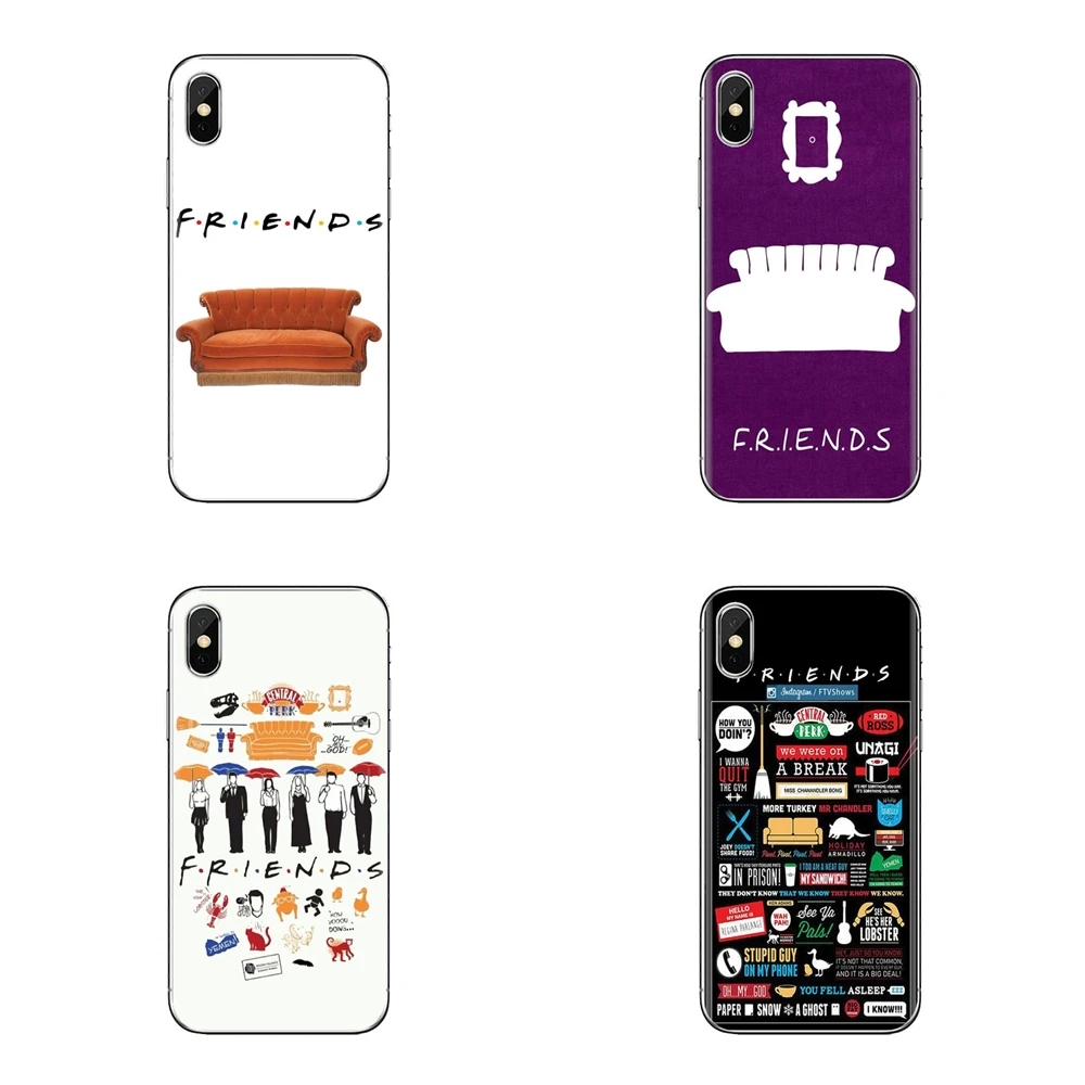 Transparent TPU Bag Case For Samsung Galaxy S2 S3 S4 S5 MINI S6 S7 edge S8 S9 Plus Note 2 3 4 5 8 Coque Fundas Friends TV Series |