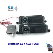 20W 6ohm Bluetooth 5.0 Audio Speaker Class D Power Amplifier Sound 2.0 HiFi System DIY Home Theater LCD TV Speakers USB AUX