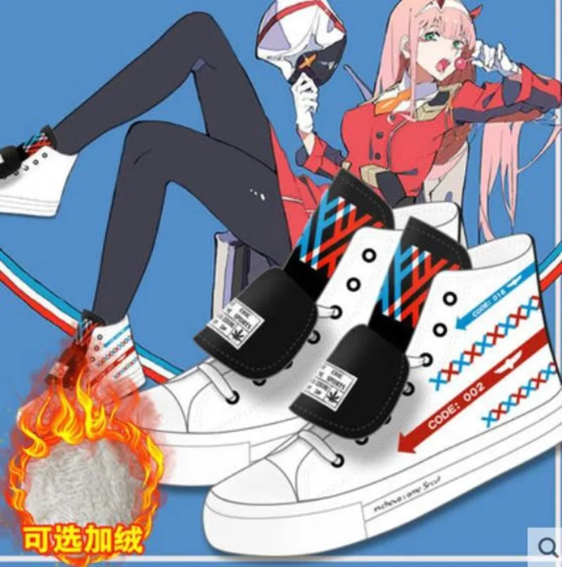 DARLING in the FRANXX/модные студенческие туфли с героями мультфильмов Обувь для косплея