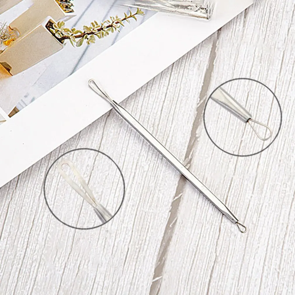 7pcs Blackhead Whitehead Pimple Spot Comedone Acne Extractor Remover Popper Tool Kit Acne Needle Stainless Steel Needle