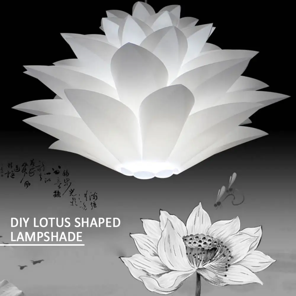 

Lotus Pendant Lamp Shade Lamp Shades Kit Lampshade Bar DIY Pendant Hanging Suspension Lightshade for Ceiling Lights Cafe