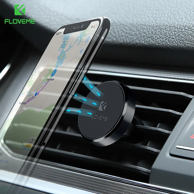 

FLOVEME Car Phone Holder For Samsung Note 10 Magnetic Holder For iPhone X XS XR 11 Air Vent Mount Stand For Phone in Car suporte