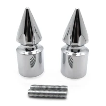 Aftermarket аксессуары для мотоциклов Ultimate хром Спайк бар концы для Kawasaki 250 500 600 Zx7 Zx9 Zx10 Z1000