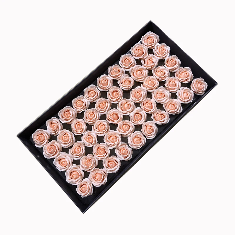 dark pink Диаметр 3,5 см, 50 шт., недорогие мини мыло с розами, Романтическая свадьба, день Святого Валентина, подарок на свадьбу, банкет, украшение для дома, ручная работа, цветок, искусство - Цвет: dark pink