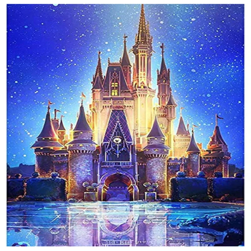 Kits De Loisirs Creatifs Peinture Cadeau50 Chateau Tufeimj Peinture Par Numero Adulte Peinture Numero Adulte Kit Peinture Bricolage Peint A La Main Peinture A Lhuile Sur Toile De Haute Qualite Sans Plis 40 Cm Peinture