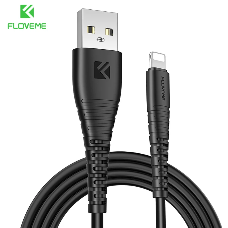 Кабель зарядный FLOVEME USB 2 4 А для Apple iPad iPhone 11 7 8 XR|Кабели мобильных телефонов| |