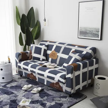 

Elastic Sofa Cover For Living Room Spandex Modern Universal Print Sofa Slipcovers Stretch Furniture Protected