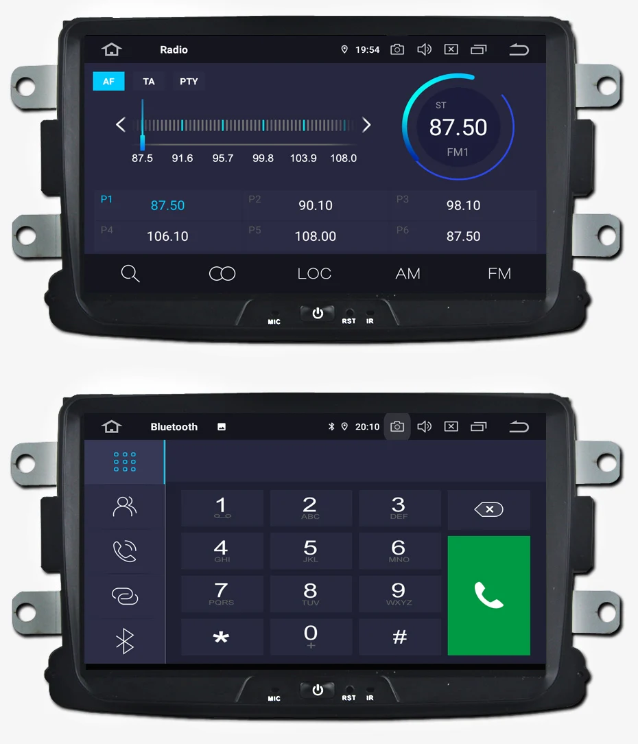 Sale KANOR Car GPS Android 9.0 Auto Radio For Renault Duster Logan Sandero Dacia With Navigation Multimedia Stereo Bluetooth WIFI 13