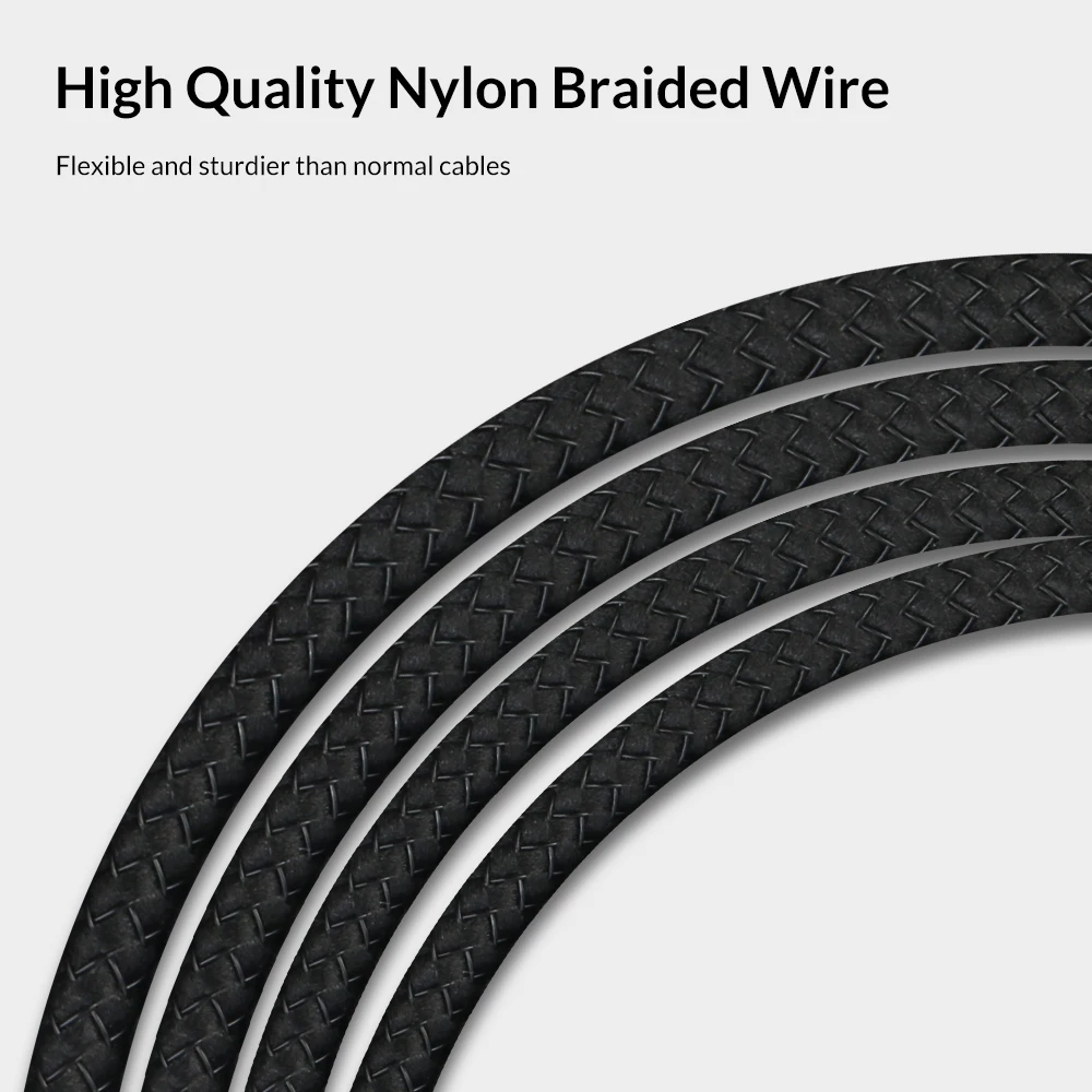 TOPK Micro USB Cable Nylon Braided Data Sync Cable for Samsung S7 Edge Xiaomi Redmi 4X Android Mobile Phone