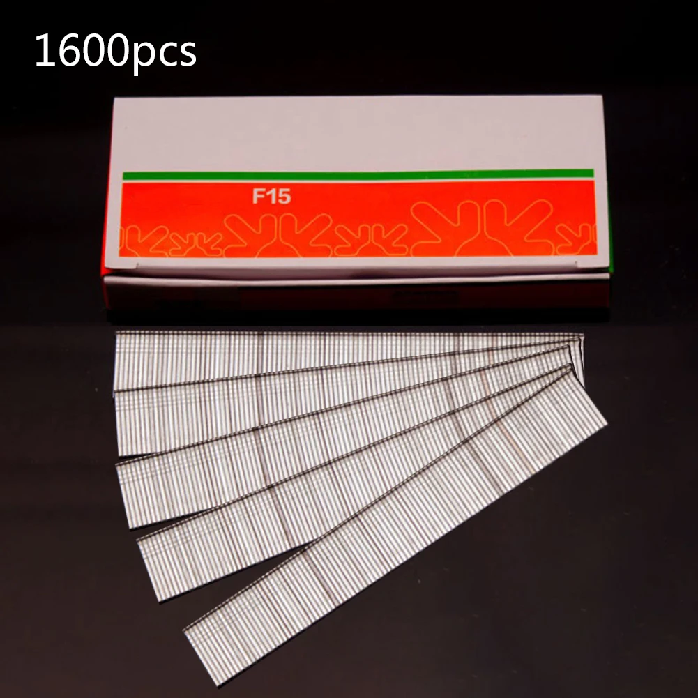 

1600pcs F15/F20/F25/F30 Straight Brad Nails For DIY Home/Gardening Woodworking High Quality Carbon Steel, Galvanized Coated