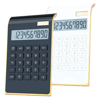 

Desktop Calculator, 10-Digit Dual Power Handheld Desktop Calculator with Large LCD Display Big Sensitive Button