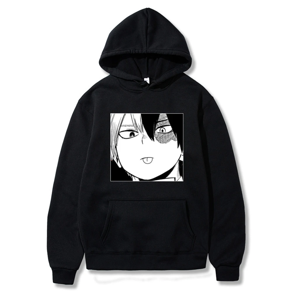 

Harajuku Hoodie Shoto Todoroki Hooded Sweatshirt My Hero Academia Men Streetwear Hoodie Sweatshirt Women Casual Pullover