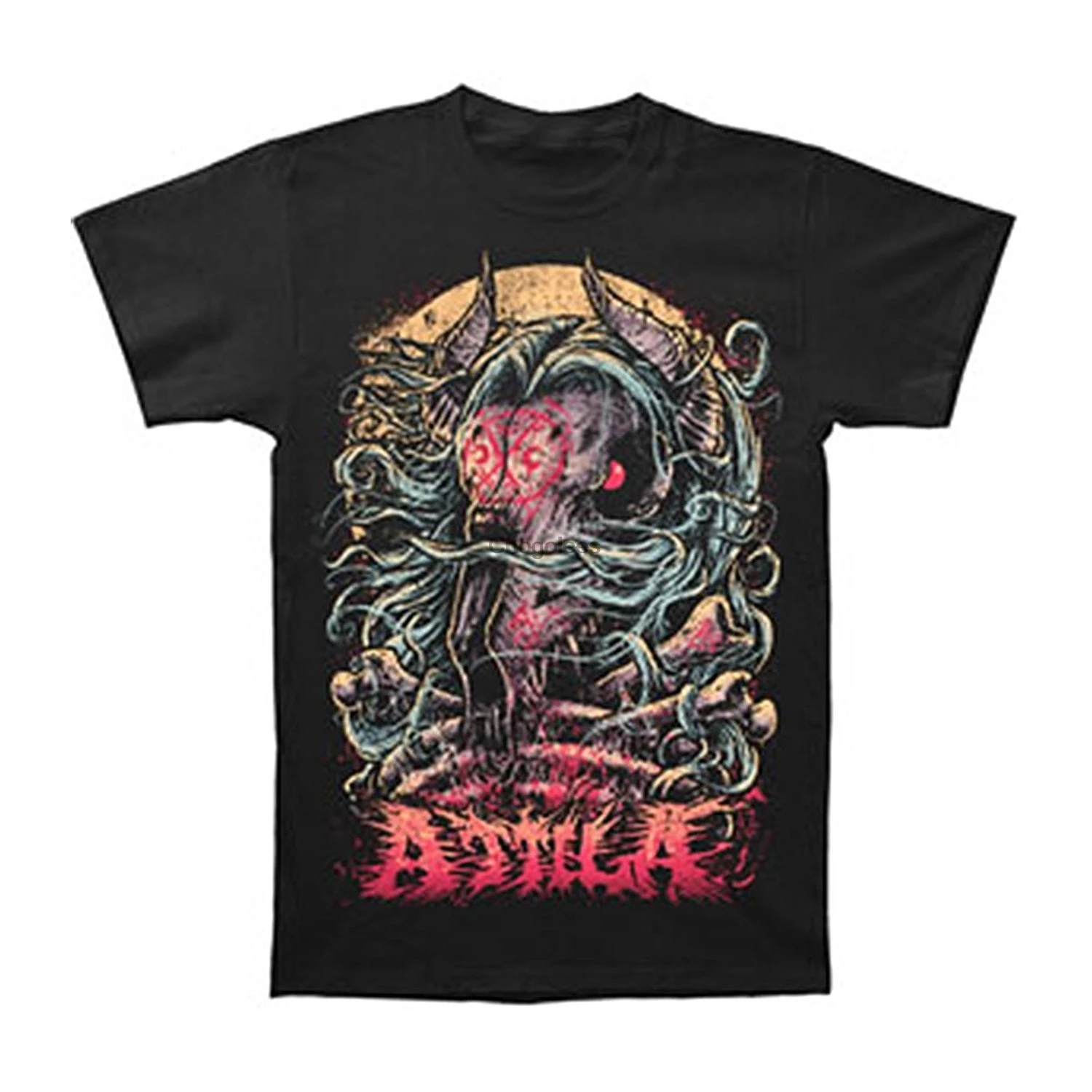Men's Attila Goat Head T-Shirt Printed New Style t-shirt | Мужская одежда