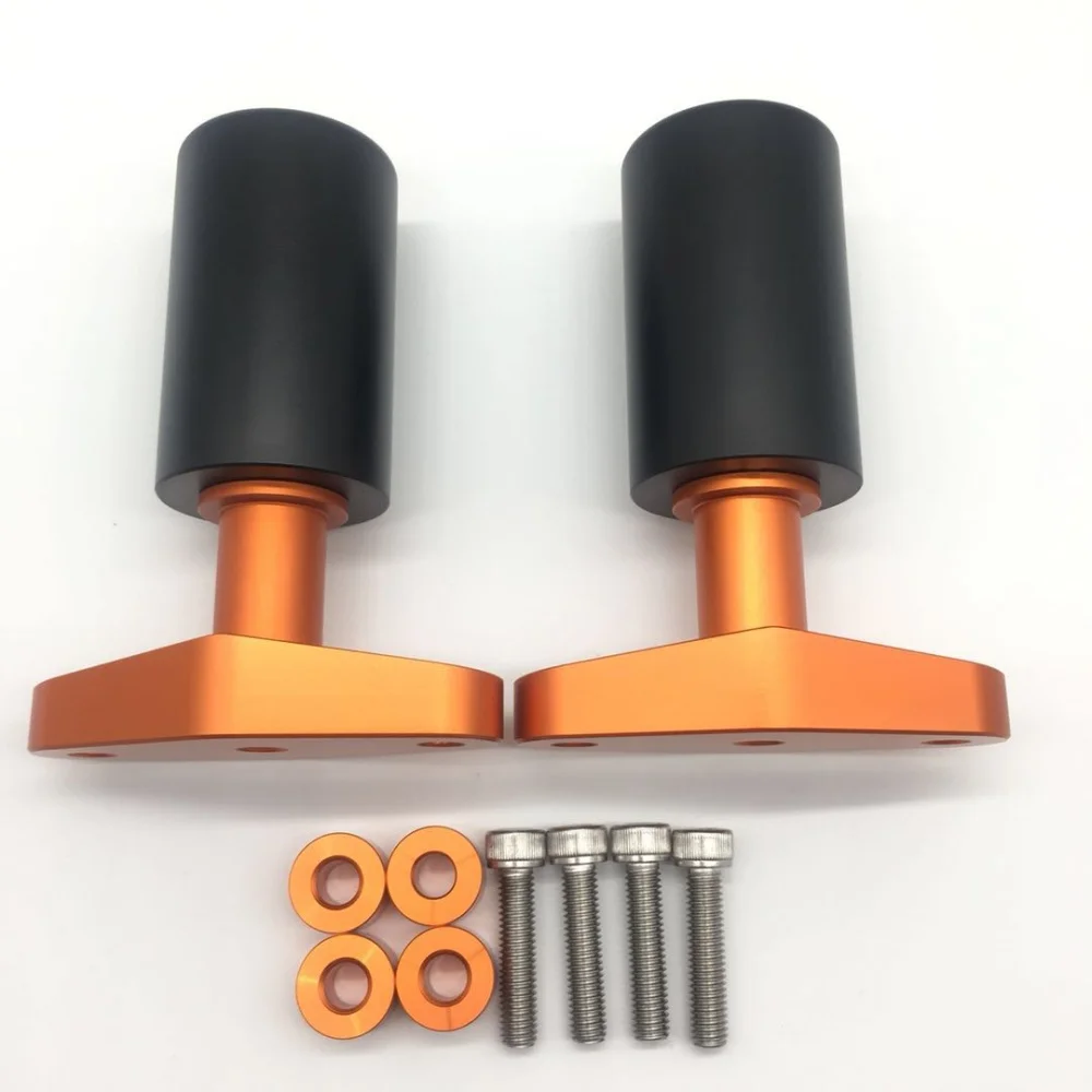 Защита от падения для мотоциклов ktm duke 125/200/390 2012 2013 14 15 Мотоцикл с ЧПУ Алюминий рамки ползунок гвардии Анти аварии протектор колодки - Цвет: Orange