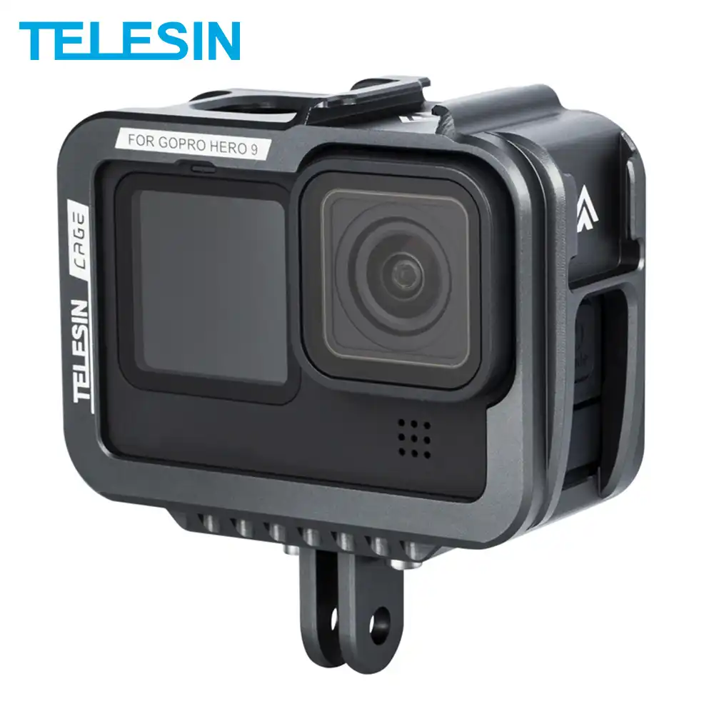 Telesin Aluminium Alloy Frame Case For Gopro 9 Double Clod Shoe With Charging Port For Gopro Hero 9 Black Camera Accessories Sports Camcorder Cases Aliexpress Telesin Aluminium Alloy Frame Case For Gopro 9 Double Clod Shoe With Charging Port For Gopro Hero 9 Black Camera Accessories Sports Camcorder Cases Aliexpress