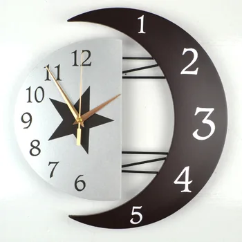 

Wall Clock Fashion Round Modern Design Living Room Creative Sailing Self Setting Silence Wall Art Watch Besteselling GG50gz