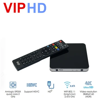 

2020 New Tvip605 IPTV Linux System Set Top Box 4K OTT 8GB Media Player Amlogic S905X Tvip S-Box V.605 Tvip 605 Smart Tv Box