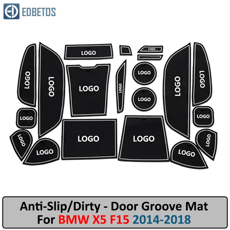 

Door Groove Mat For BMW X5 F15 2014-2018 BMW X6 F16 2015-2019 Anti-Slip Mat Gate Slot Coaster Anti-Dirty Mat