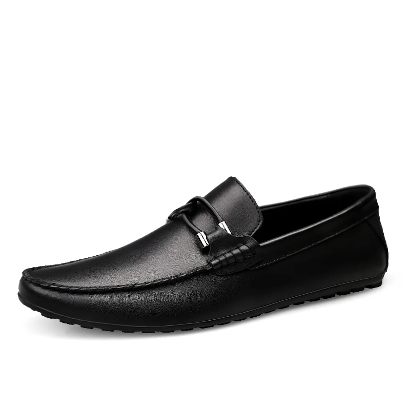 

Men's Genuine Leather Loafers Male Casual Shoes Cow Leather Leisure Moccasins