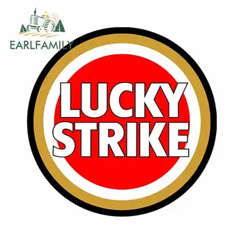 

EARLFAMILY 13cm x 13cm for Lucky Strike Funny Car Stickers Vinyl Car Sticker Fashion Motorcycle Bumper Window Decal
