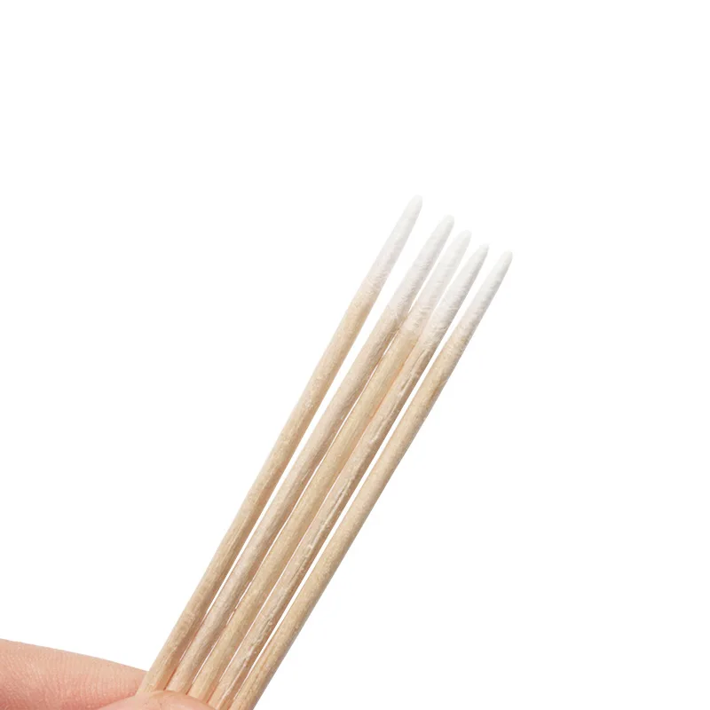 300 pcs Disposable Ultra-small Cotton Swab Brush Lint Free Micro Brushes Wood Cotton Eyelash Extension Glue Removing Tools 3