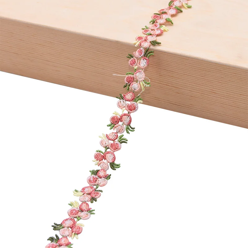 Flower Embroidered Lace Trim Ribbons Fabric Trim DIY Sewing Handmade Craft Materials Clothes Accessories Home Decoration 2Yards lace fabric lace ribbon lace garment accessories lace sewing supplies lace decoration lace accessories lace sewing accessories clothing accessories
