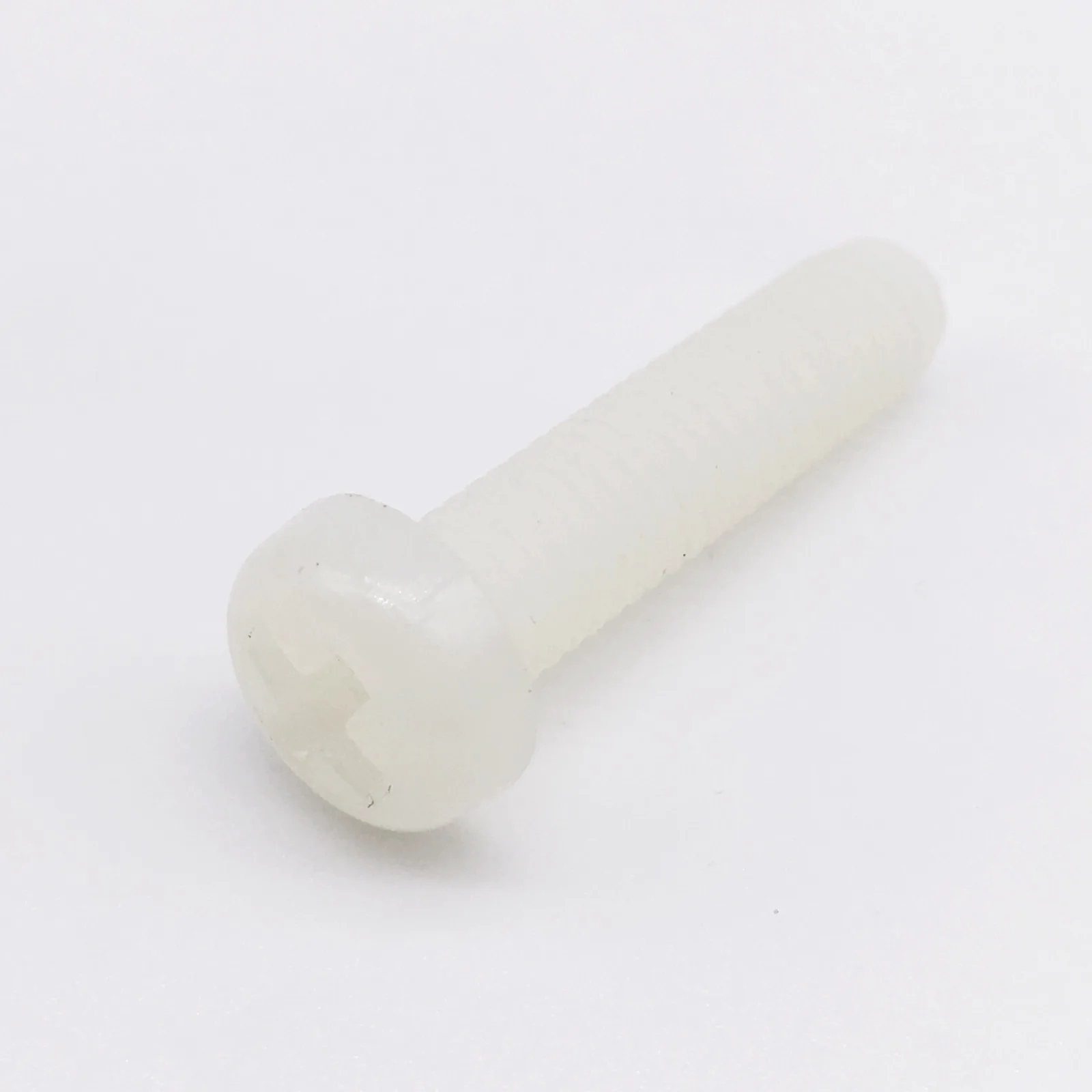 Wkooa M2.5 Screws Nylon Round Head Machine Screws Phillips Drive Off-white Pack 1000