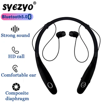 

HBS 900S TWS Wireless Earphones Bluetooth Headphones Sport Earbuds 3D Stereo Handsfree Headset Neckband Works on all Smartphones