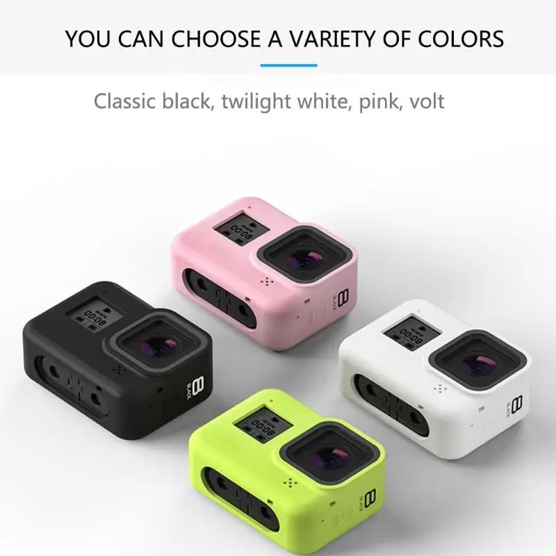 Силиконовый защитный чехол для камеры Gopro Hero 8 Black