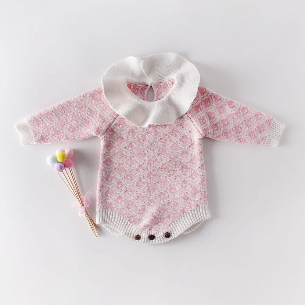 macacão infantil retrô com roupa infantil de malha para outono inverno para meninos meninas