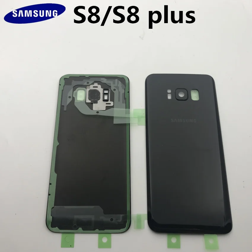 Оригинальное 3D стекло для samsung Galaxy S8 S8 Plus G950F G955F задняя крышка батарейного отсека задняя крышка Корпус Замена чехол+ клейкая наклейка
