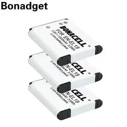 Bonadget 3 шт. 3,6 V ENEL19 Камера Батарея для Nikon Coolpix S33 S32 S3600 S3700 S4300 S5200 S6800 S4100 S4150 S4200 S5200 Батарея