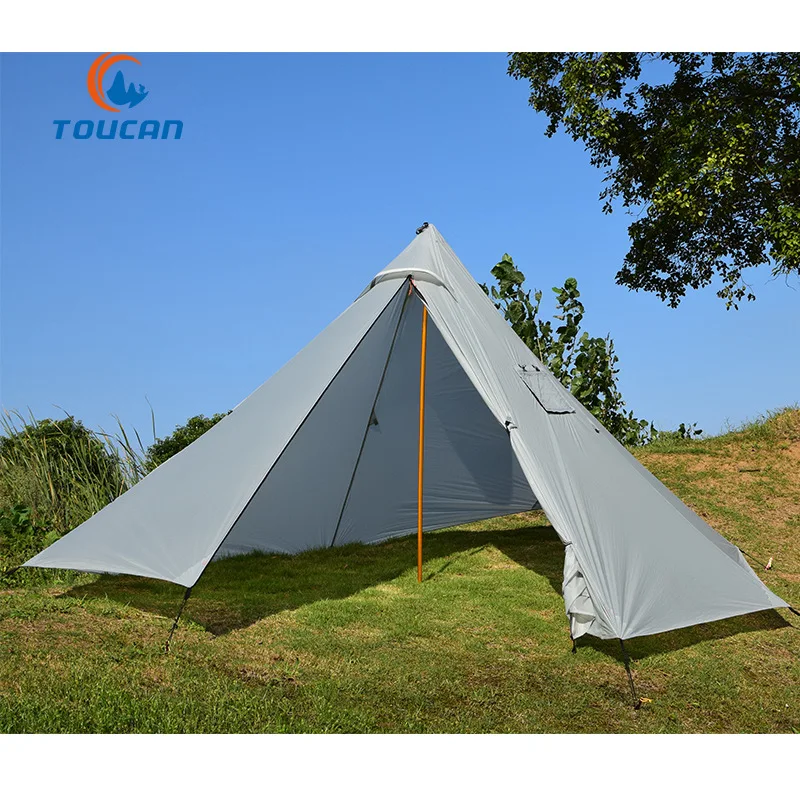 Сверхлегкий Открытый Кемпинг вигвама от 2 до 4 лет, Persont пирамидная палатка 15D Silnylon большая палатка для пеший туризм с рюкзаком