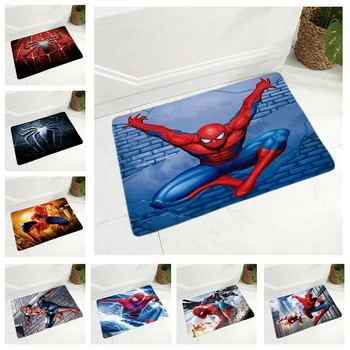 

Cartoon Spider Man Floor Mat for Children Room Bedroom Non-Slip Decor American Anime Doormat Flannel Superhero Carpet 40x60cm
