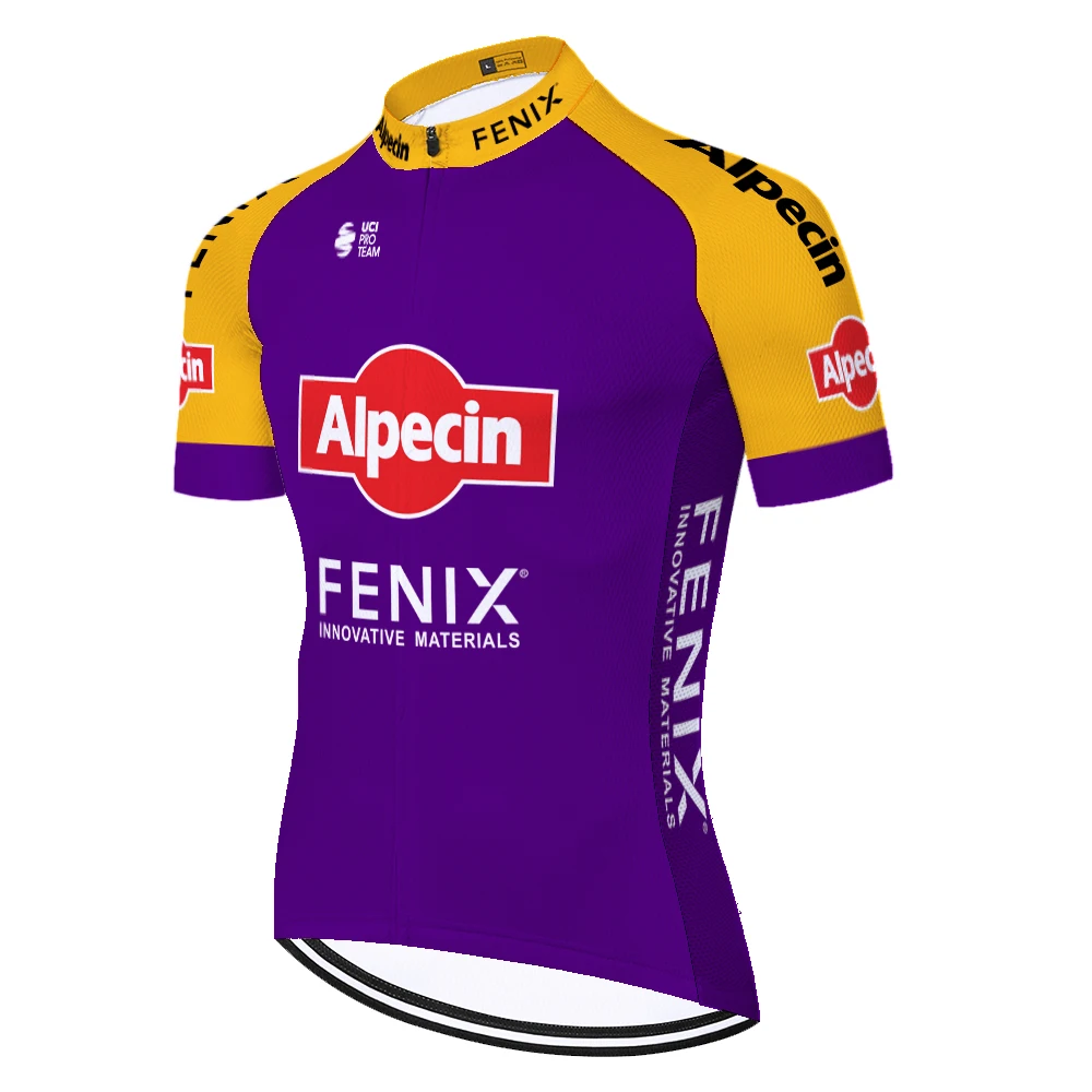 2021 Мужская велосипедная Джерси ProTEAM Alpecin Fenix одежда с коротким рукавом летняя