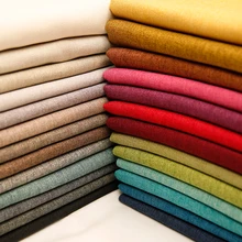 Tissu occultant en lin et Polyester, 50x150cm, pour rideaux, nappe, bricolage, tissu à coudre, au mètre