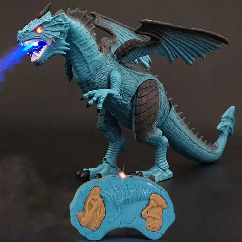 Brinquedo do Dinossauro de Controle Brinquedo do Dinossauro com Passeio Aniversário para o Menino Remoto Simulado Rugido Spray Presente 5 Brinquedos e hobbies