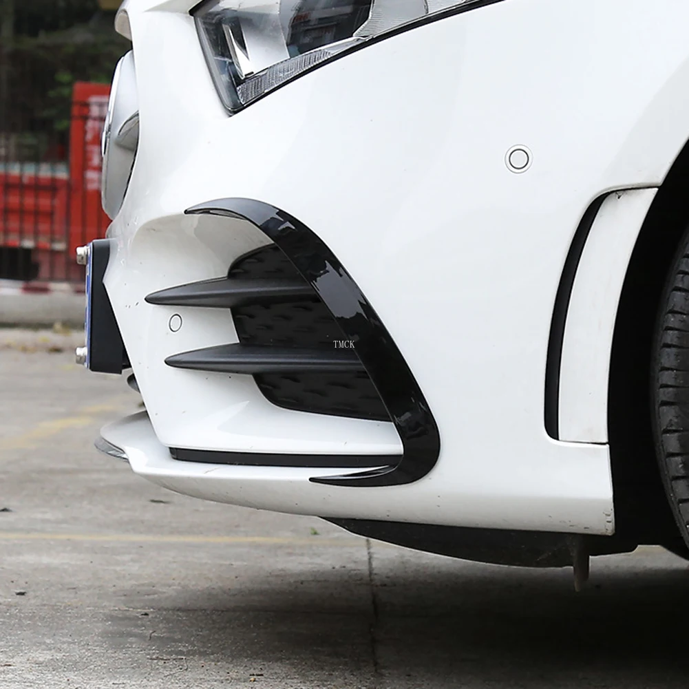 Car Styling Front Bumper Fog Lamp Cover Trim Stickers Accessories for Mercedes Benz A Class W177 V177 A180 A200 A220 A250 2019+