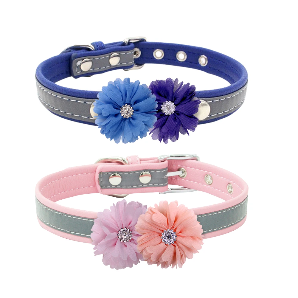 100pcs Spring Dog Accessories Slidable Pet Dog Bowties Flower -Collar  Daminond Dog Bowtie Small Dog Bow Tie Collar Charms 4
