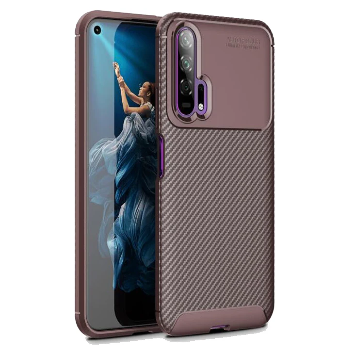 

Phone Case FOR:Huawei Honor play 8X 9i 10i 20 Note10 V20 Y7 enjoy 9S pro Beetle TPU Shell Anti-fall Set Carbon Fiber Business